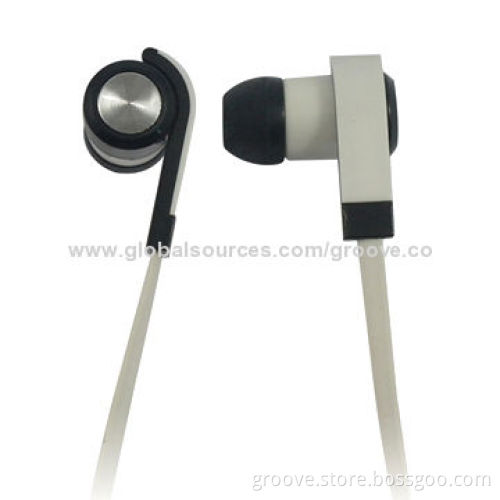 Factory custom made wholesale earphones with flat cable